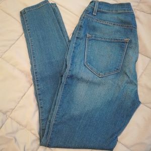 High Waisted Blue Jeans | Medium Wash